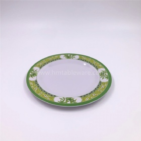 Different sizes melamine round plates with personal logo